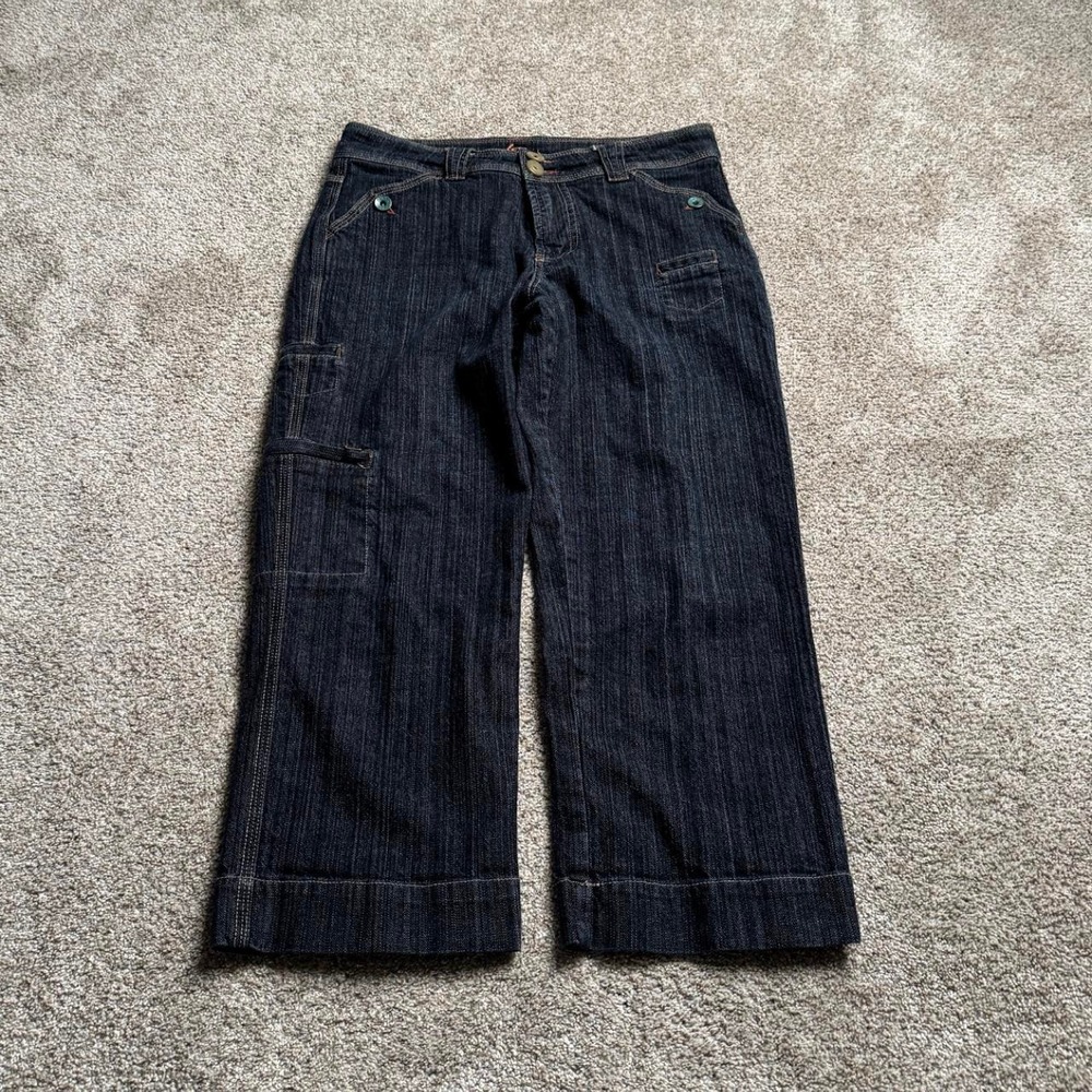 LJEANS MULE POCKET DENIM CAPRIS